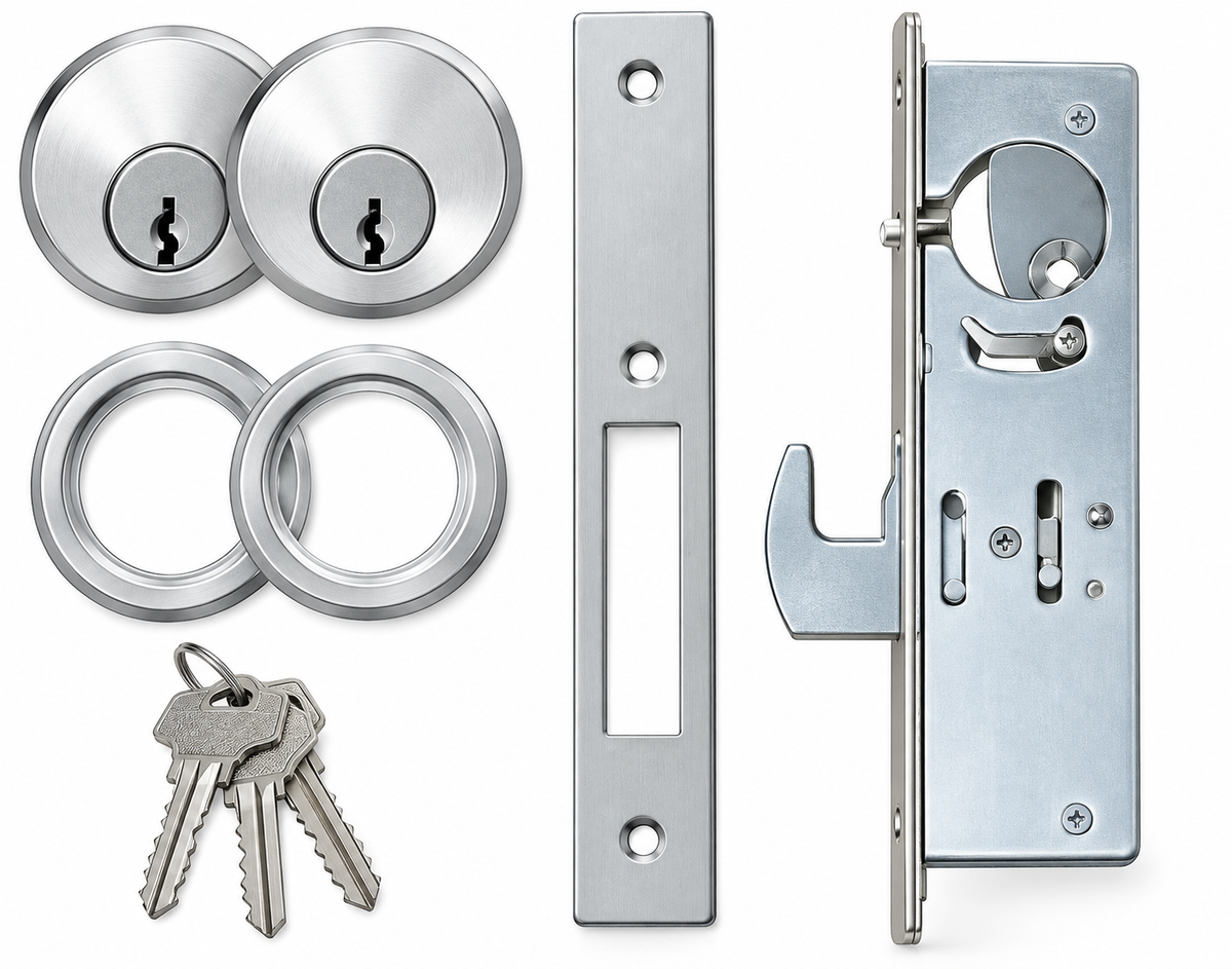 Standard Commercial Hook Bolt Lock Set